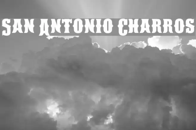 San Antonio Charros Font examples