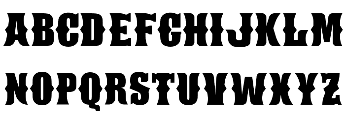 San Antonio Charros Font LOWERCASE