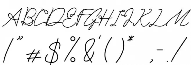 San Bernardino Font OTHER CHARS