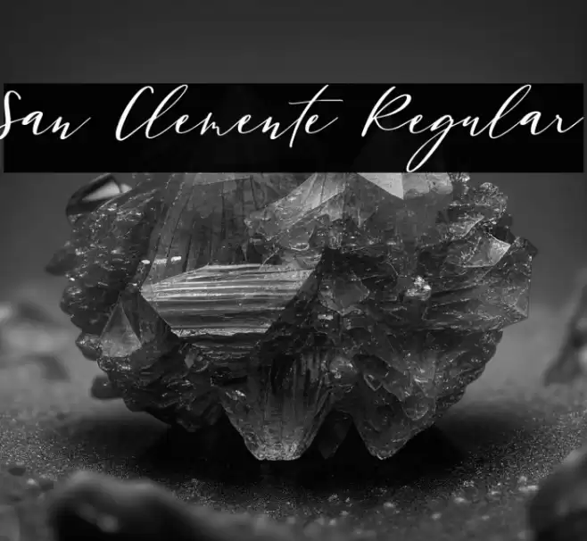 San Clemente Regular Font examples