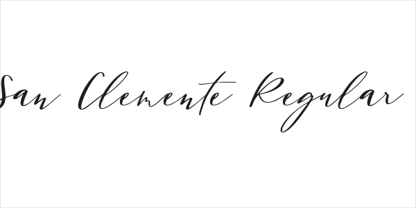 San Clemente Regular Logo
