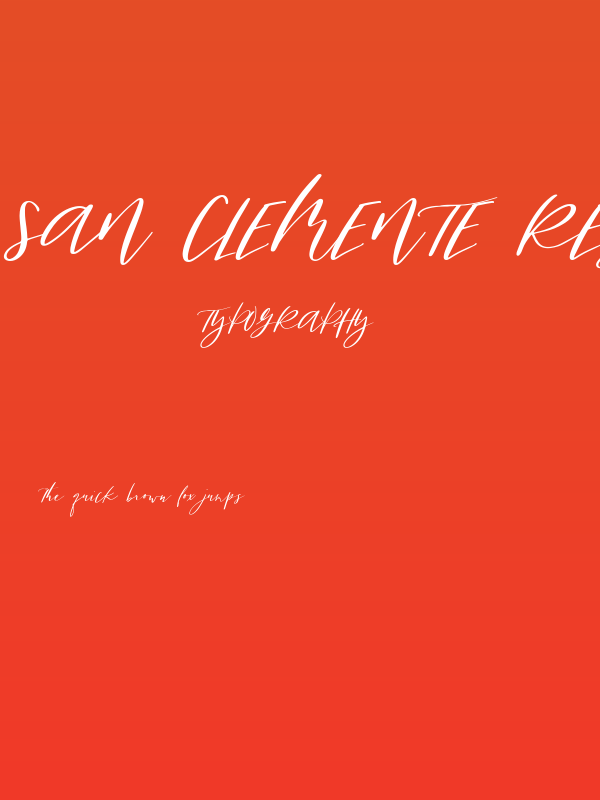 San Clemente Regular Poster