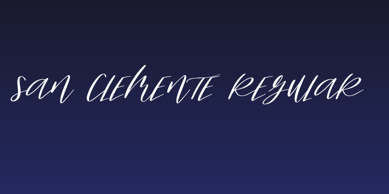 San Clemente Regular Social Header