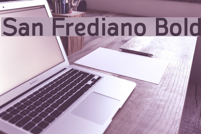 San Frediano Bold Font examples