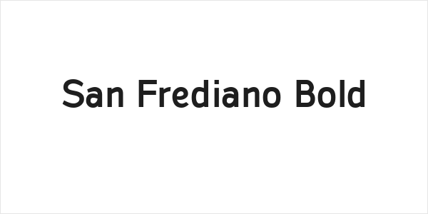 San Frediano Bold Logo
