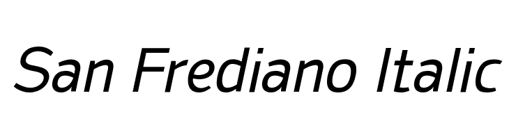 San Frediano Italic Font