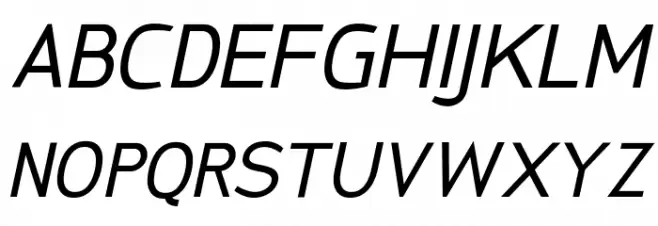 San Frediano Italic फ़ॉन्ट अपरकेस