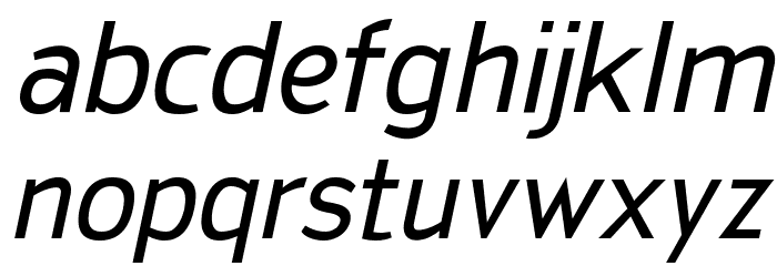 San Frediano Italic Fonte MINÚSCULAS
