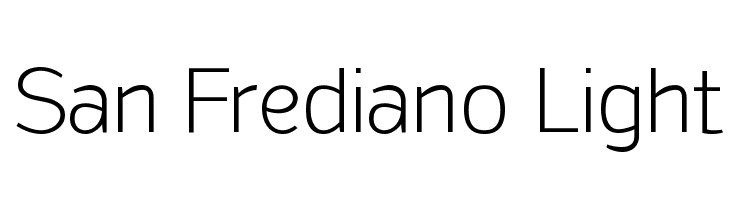 San Frediano Light Font
