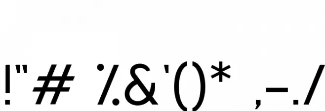 San Frediano Font OTHER CHARS