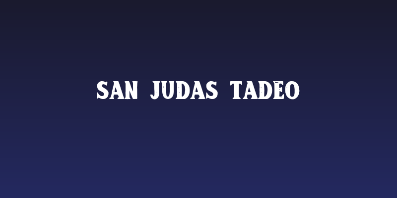 San Judas Tadeo Social Header