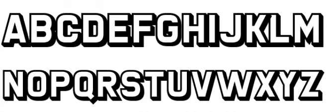 San Marino Beach Schriftart Groß