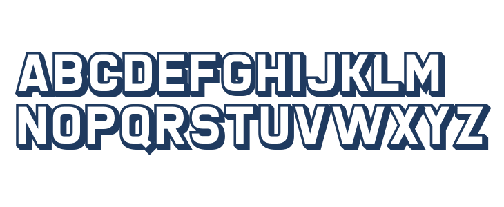 San Marino Beach Lowercase