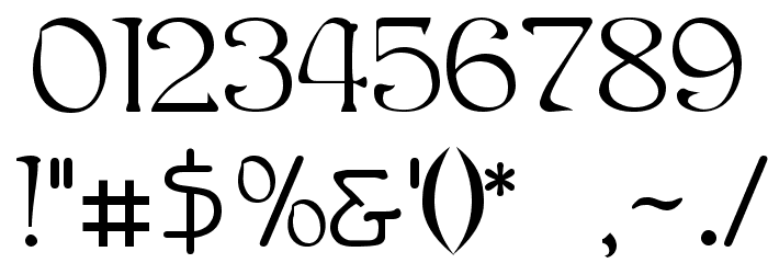 San Remo Font OTHER CHARS