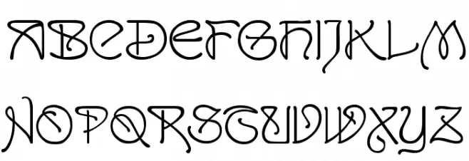 San Remo Font LOWERCASE