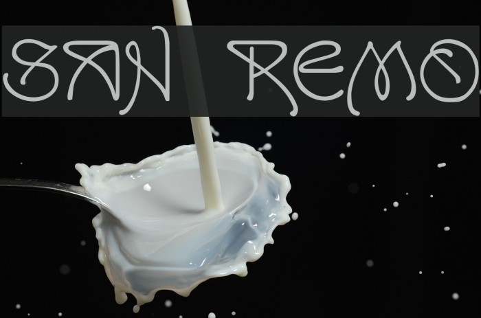 San Remo Font examples