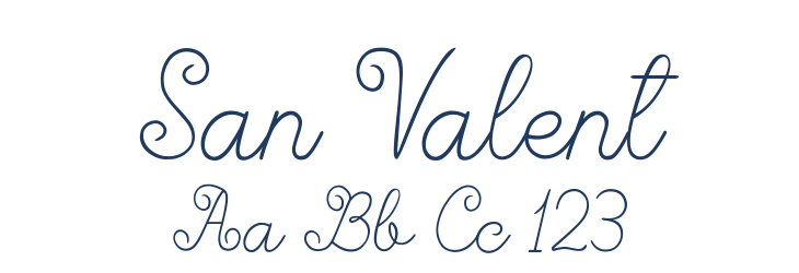 San Valent Font Preview