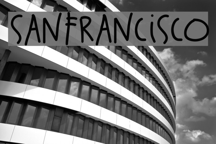 SanFrancisco Font examples
