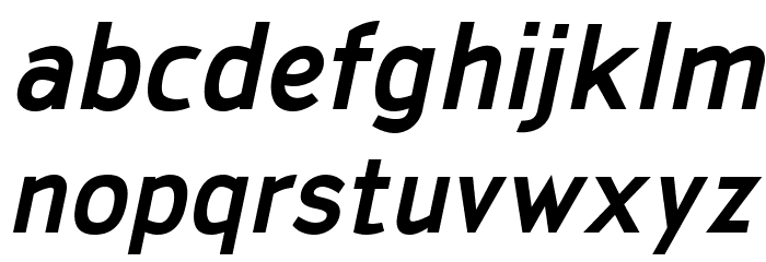 SanFrediano-BoldItalic Font LOWERCASE