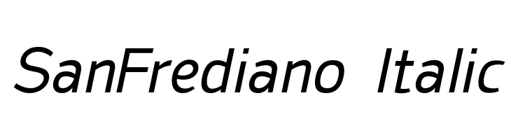 SanFrediano-Italic Font