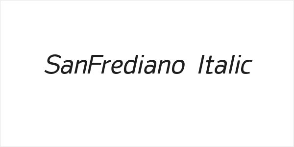SanFrediano-Italic Logo