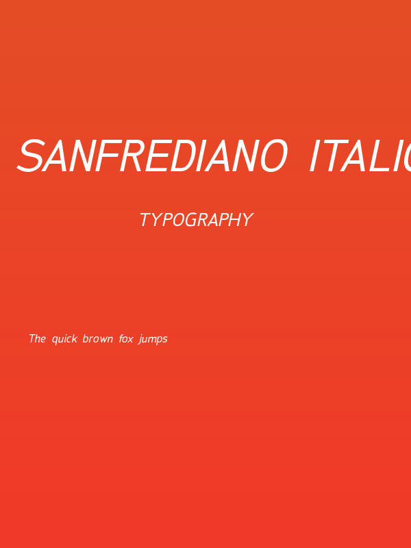 SanFrediano-Italic Poster