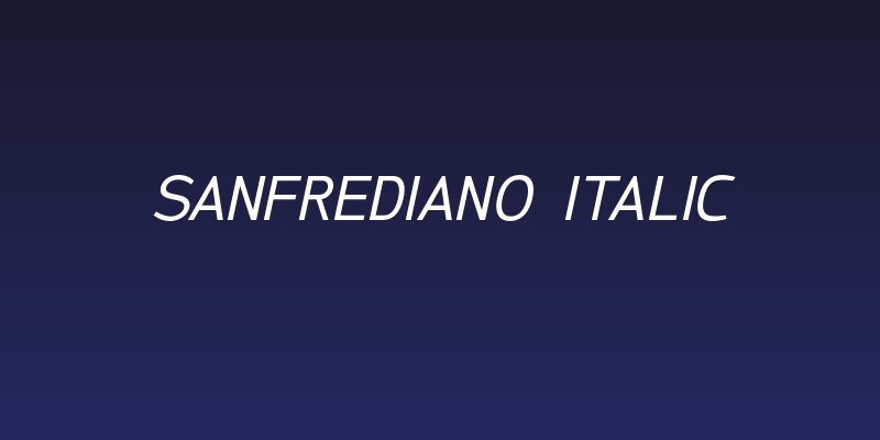 SanFrediano-Italic Social Header