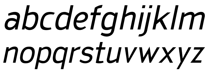 SanFrediano-Italic Font LOWERCASE