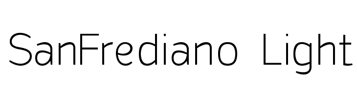 SanFrediano-Light Font