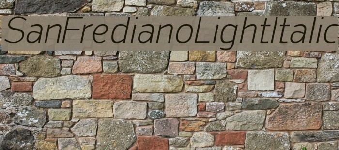 SanFrediano-LightItalic Font examples