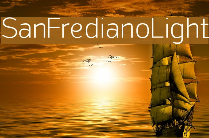 SanFrediano-Light Font examples