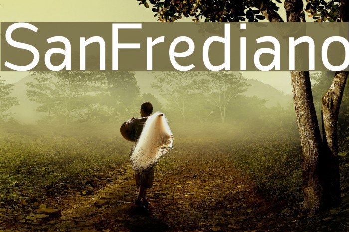 SanFrediano Font examples