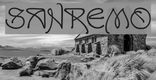SanRemo Font examples