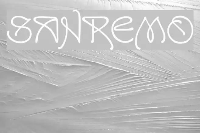 SanRemo Font examples