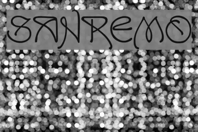 SanRemo Font examples