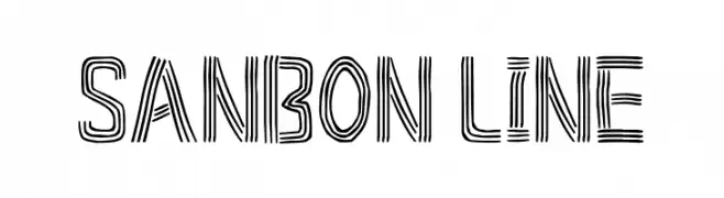 Sanbon Line  Free Fonts Download