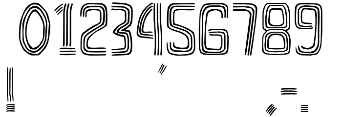 Sanbon Line Font OTHER CHARS