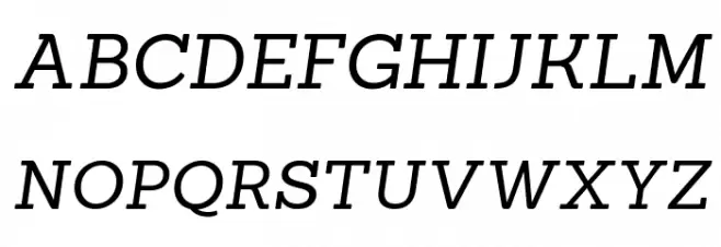 Sanchez Italic Caratteri MAIUSCOLE