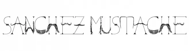 Sanchez Mustache  Free Fonts Download