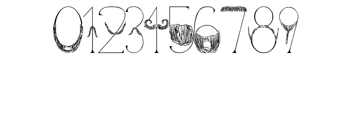 Sanchez Mustache Font OTHER CHARS