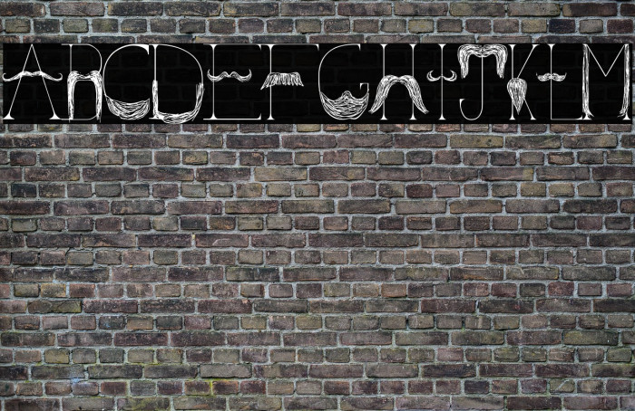 Sanchez Mustache Font examples
