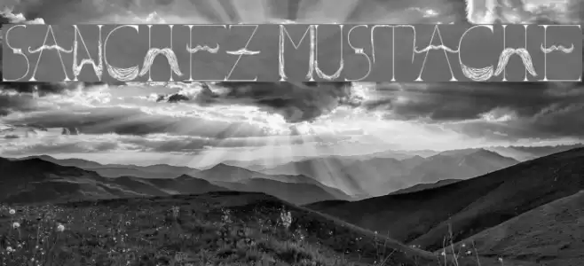 Sanchez Mustache Font examples