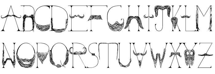 Sanchez Mustache Font LOWERCASE