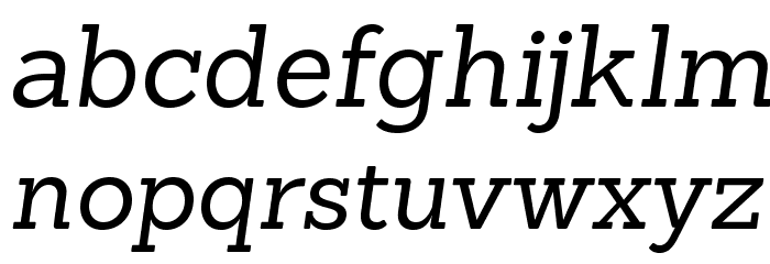 Sanchez-RegularItalic Font LOWERCASE