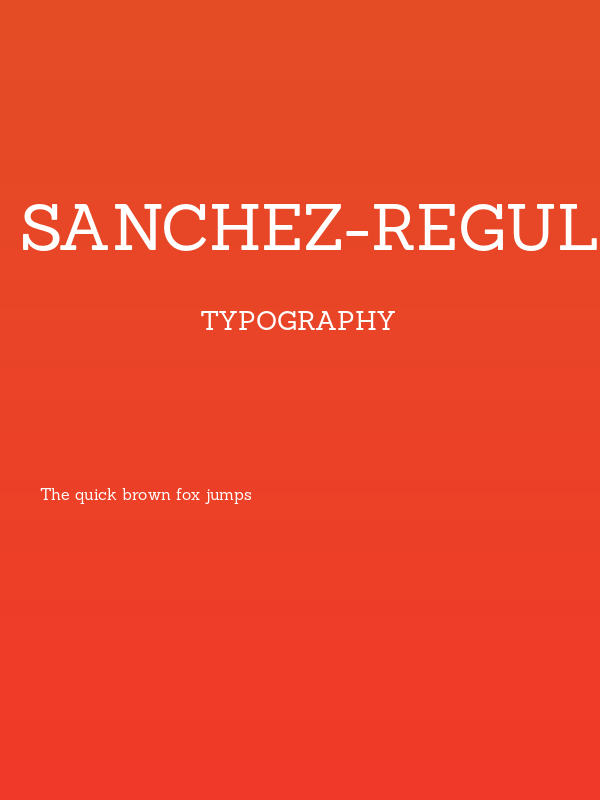Sanchez-Regular Poster