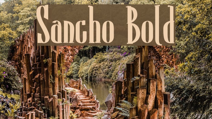 Sancho Bold Font examples