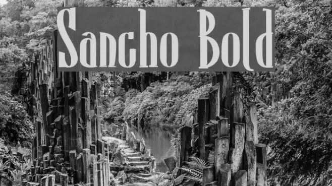 Sancho Bold Font examples