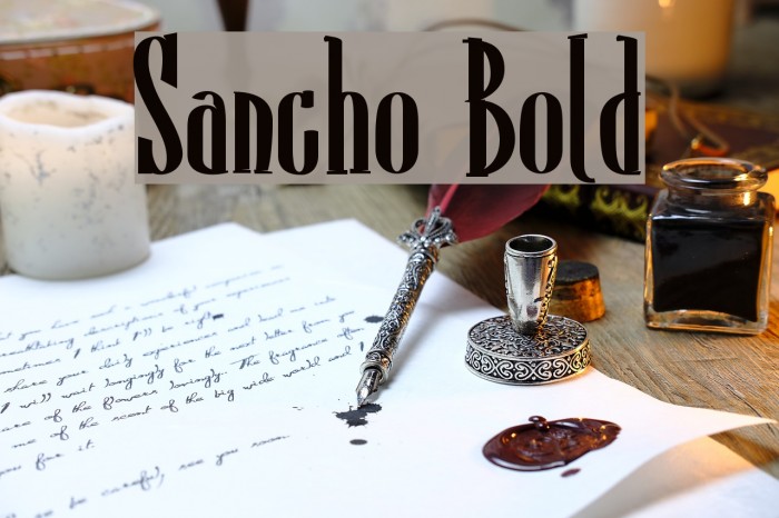 Sancho Bold Font examples