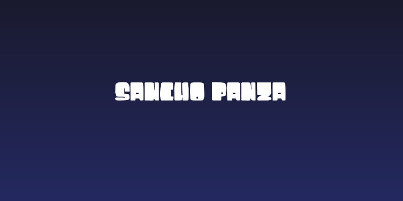 Sancho Panza Social Header