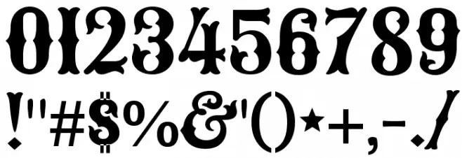 Sancreek Regular Font OTHER CHARS